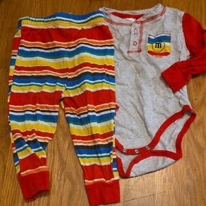 Colorful Striped Kids One Piece M&Ms Brand